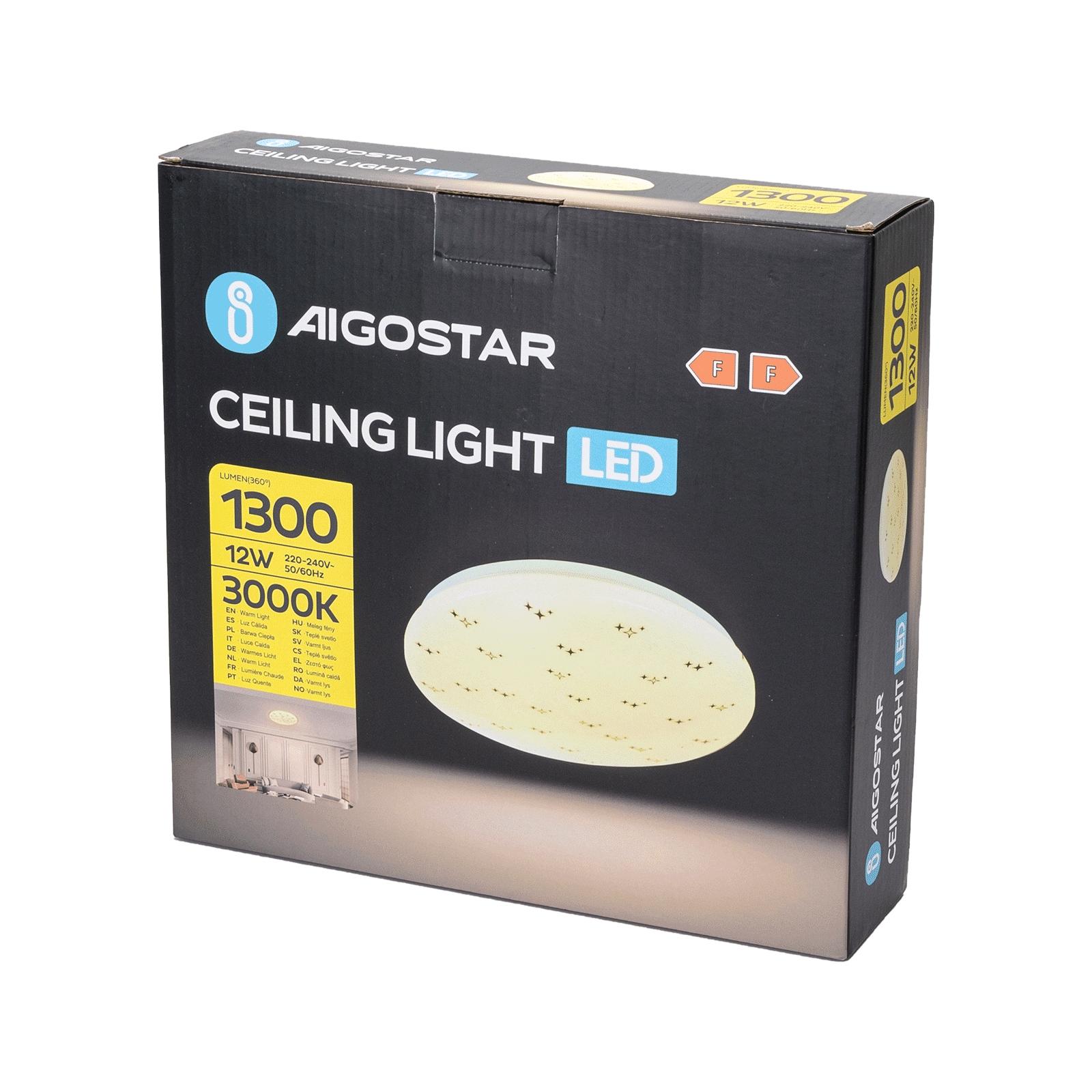 LED CEILING LIGHT 12W 3000K/STAR TWINKING