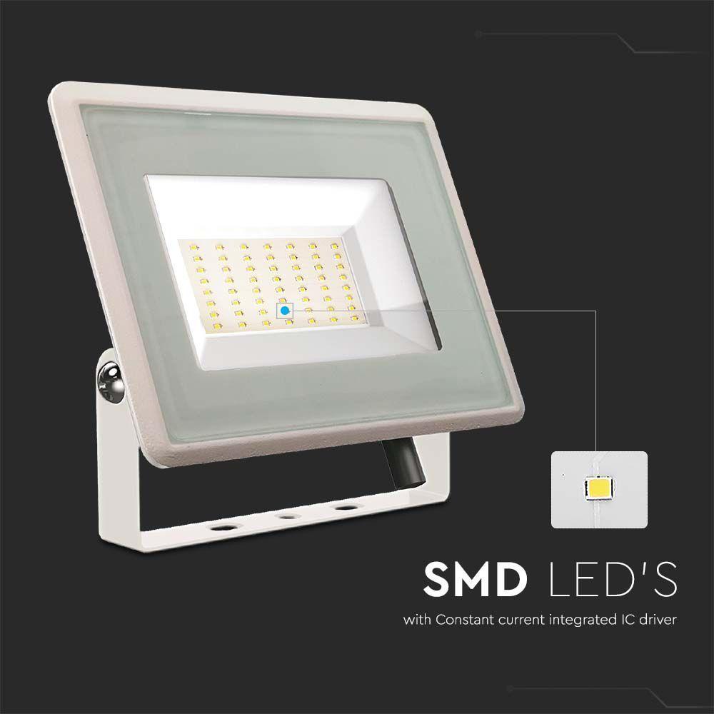 VT-4954 50W SMD FLOODLIGHT F-CLASS 6500K WHITE BODY