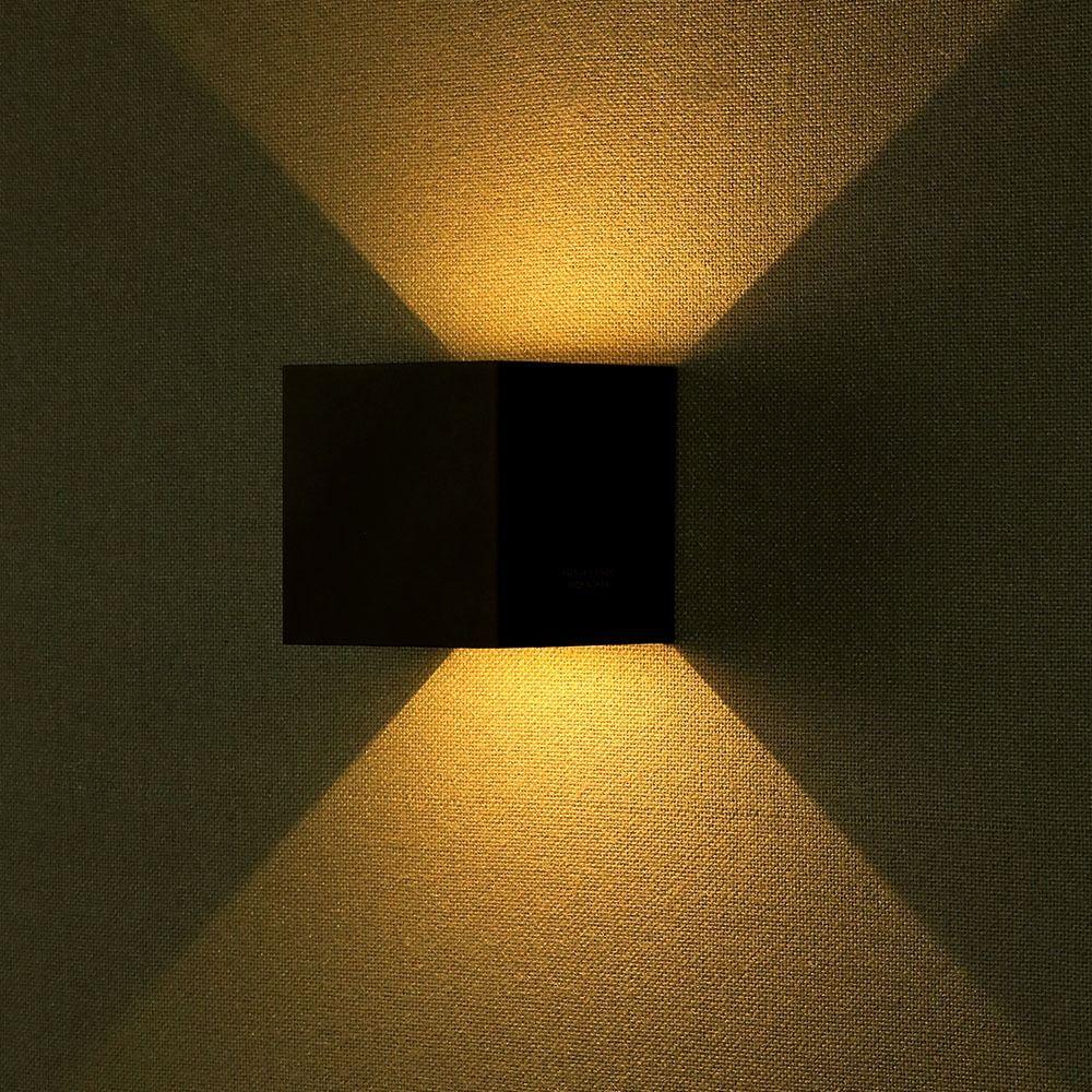 VT-759 6W LED UP-DOWN WALL LIGHT WITH BRIDGELUX CHIP 3000k BLACK-SQUARE