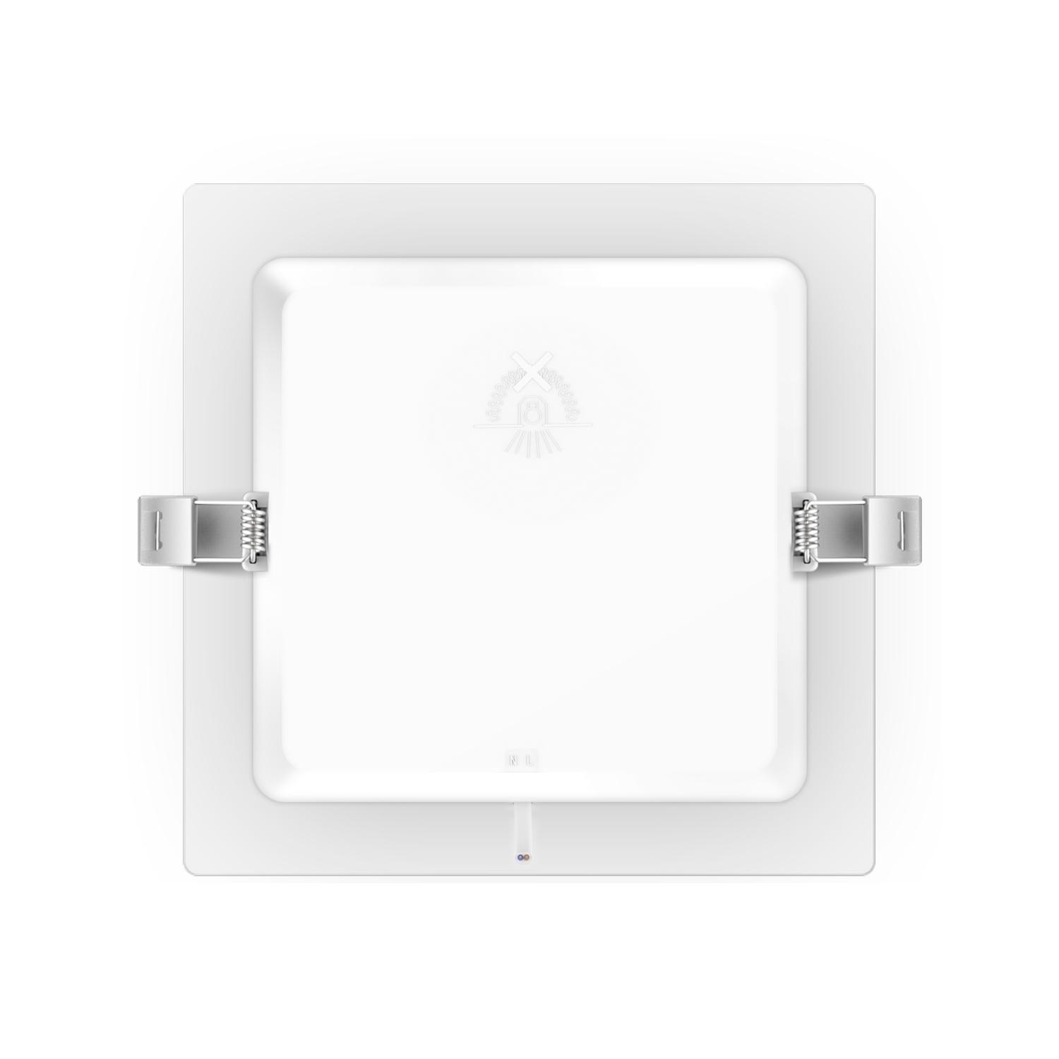 E6 LED  Flush-mounted Square Downlight 15W Yellow Light