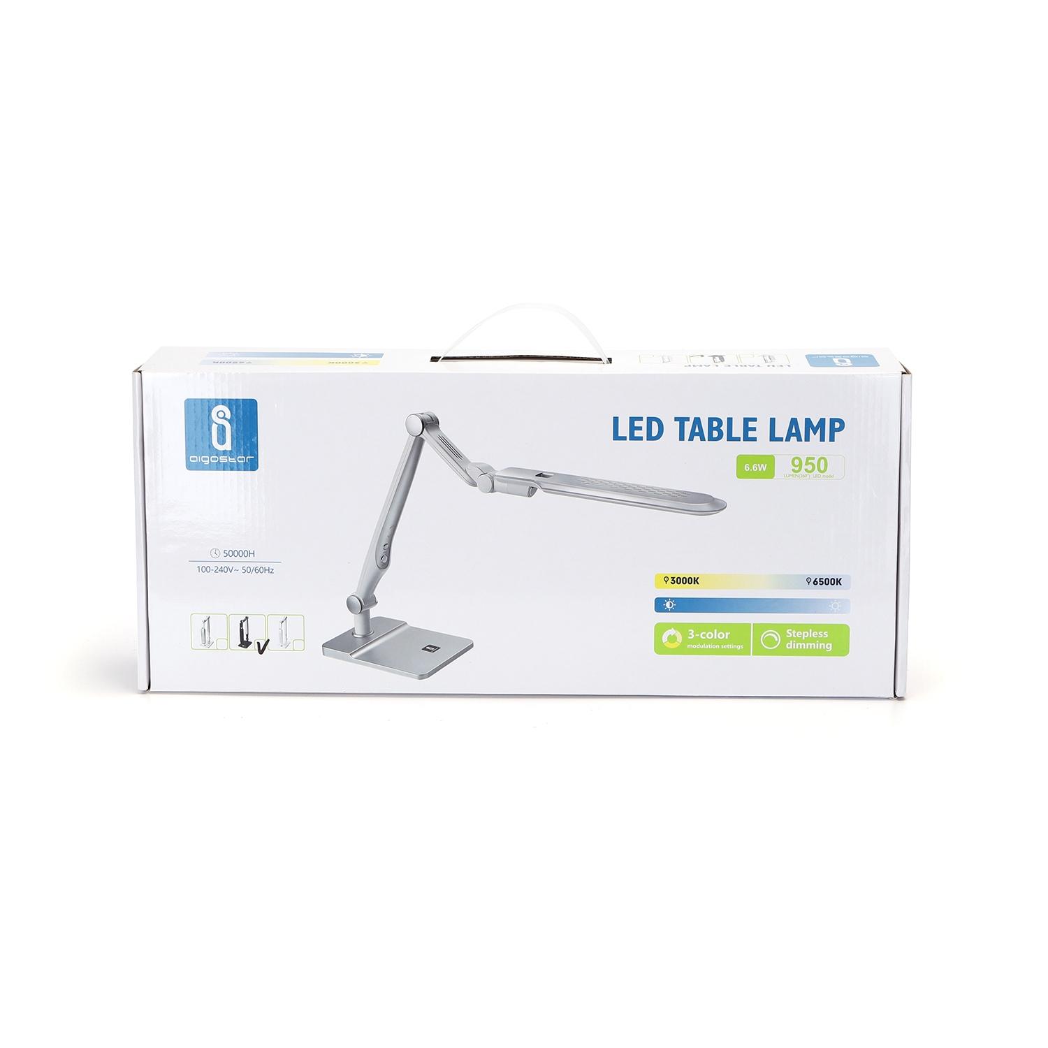 LED Dimmable Table Lamp Black 9W 3000-6500K