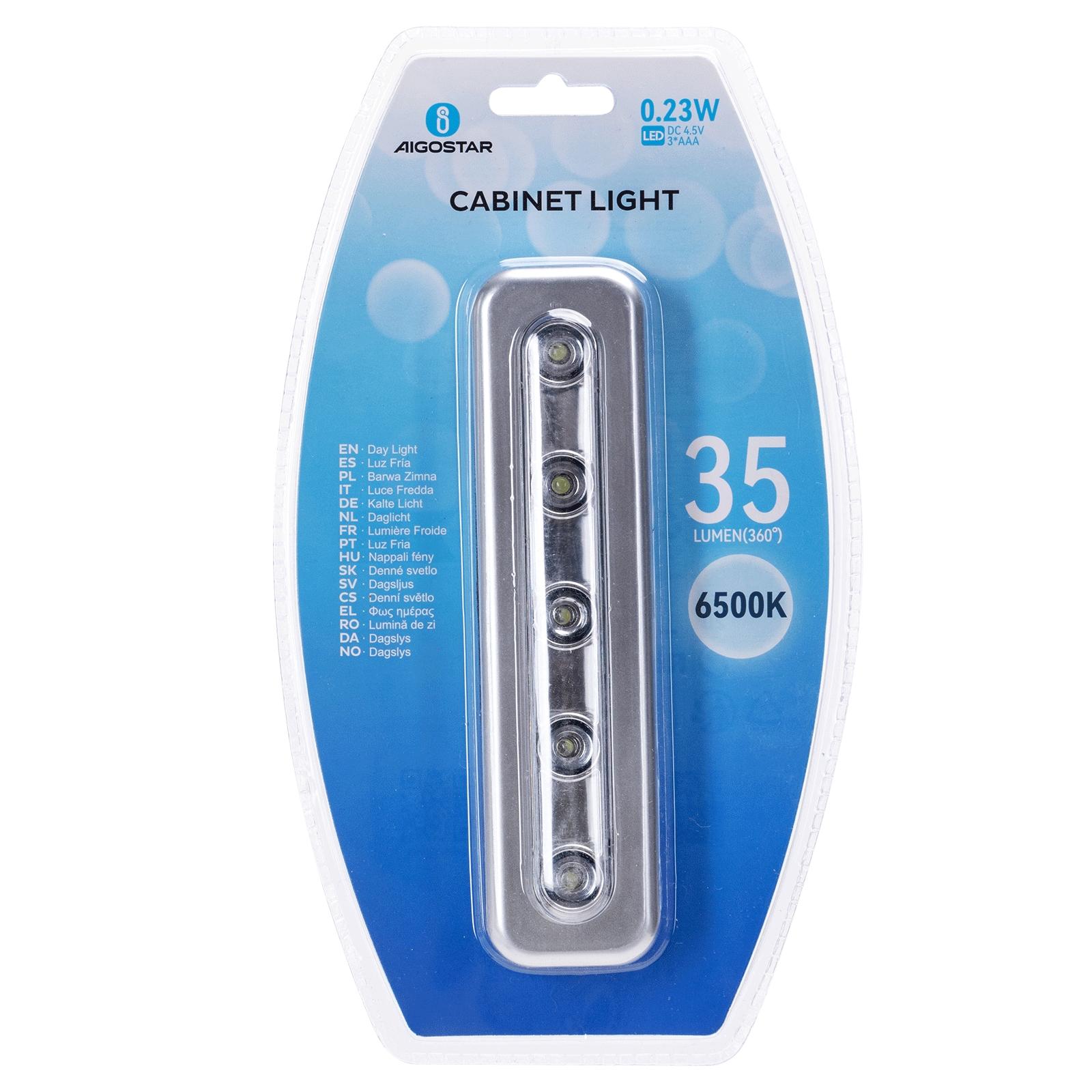 Cabinet light 17.8cm 6500K 3*AAA