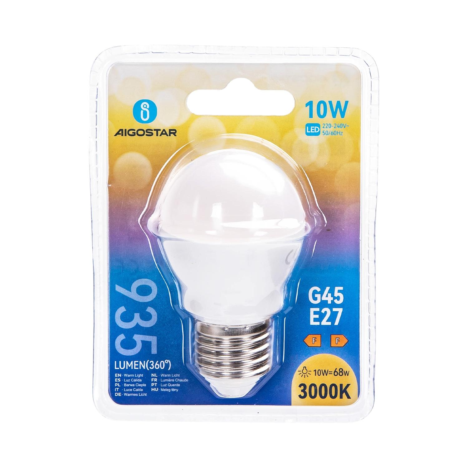 LED E27 10W G45