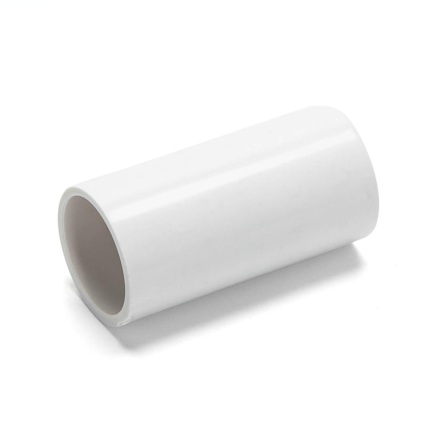 PVC Round Wire Duct Connector White 20mm 4PCS