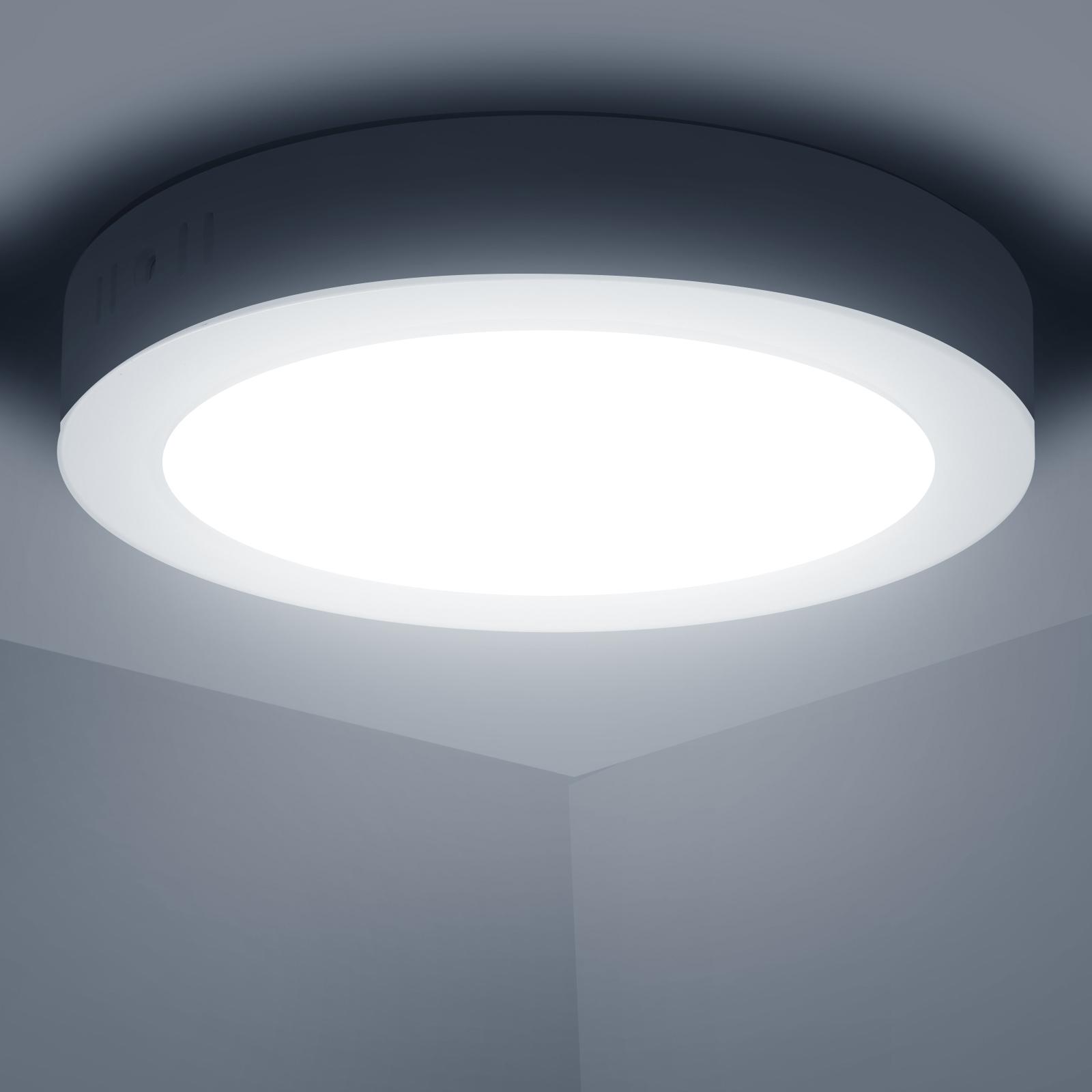 E6 LED  Surface-mounted Round Downlight 12W White Light