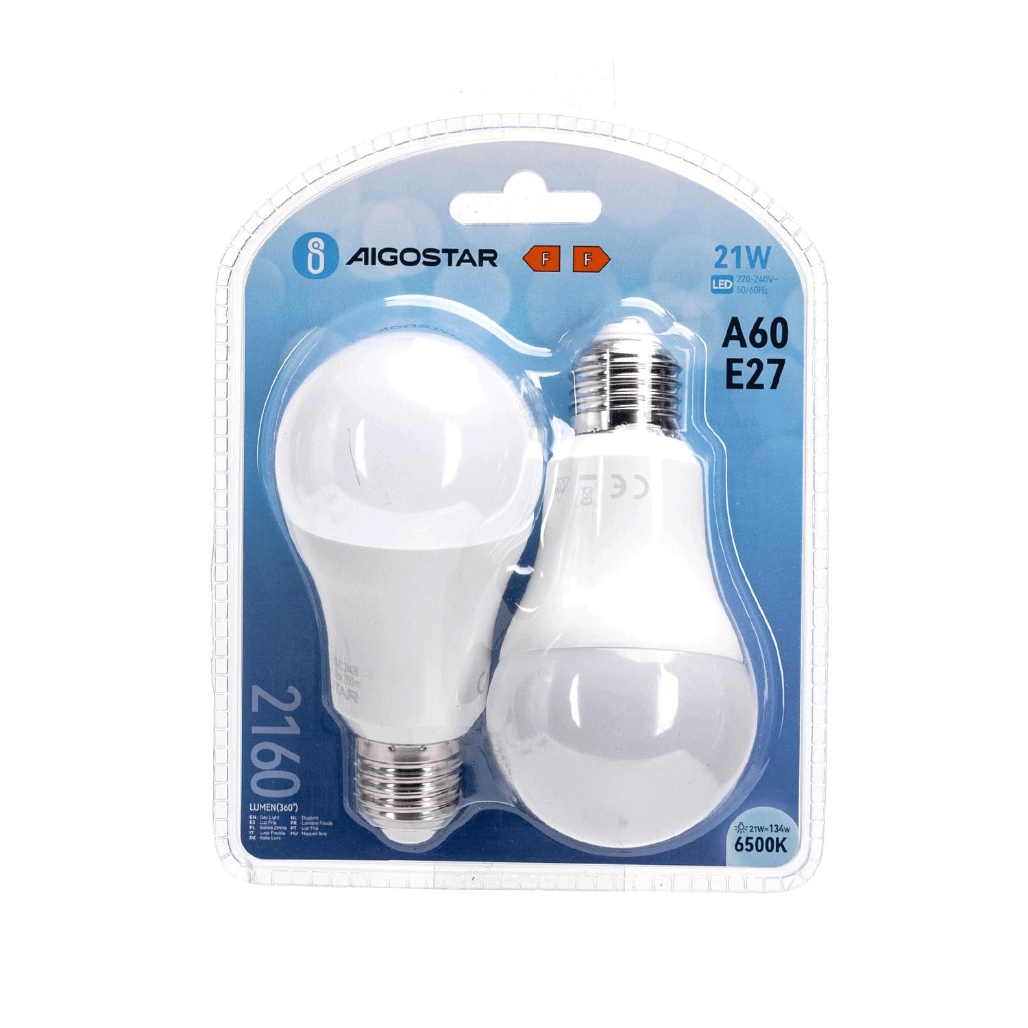 LED E27 21W A60 2pcs ( general bulb )