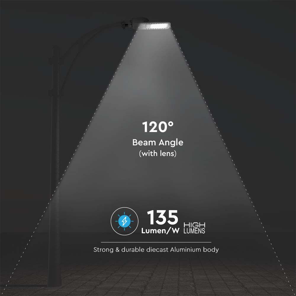 150W Lampa uliczna LED Slim, Chip SAMSUNG, Barwa:6500K, Wydajność: 135lm/w, VTAC, SKU 21963