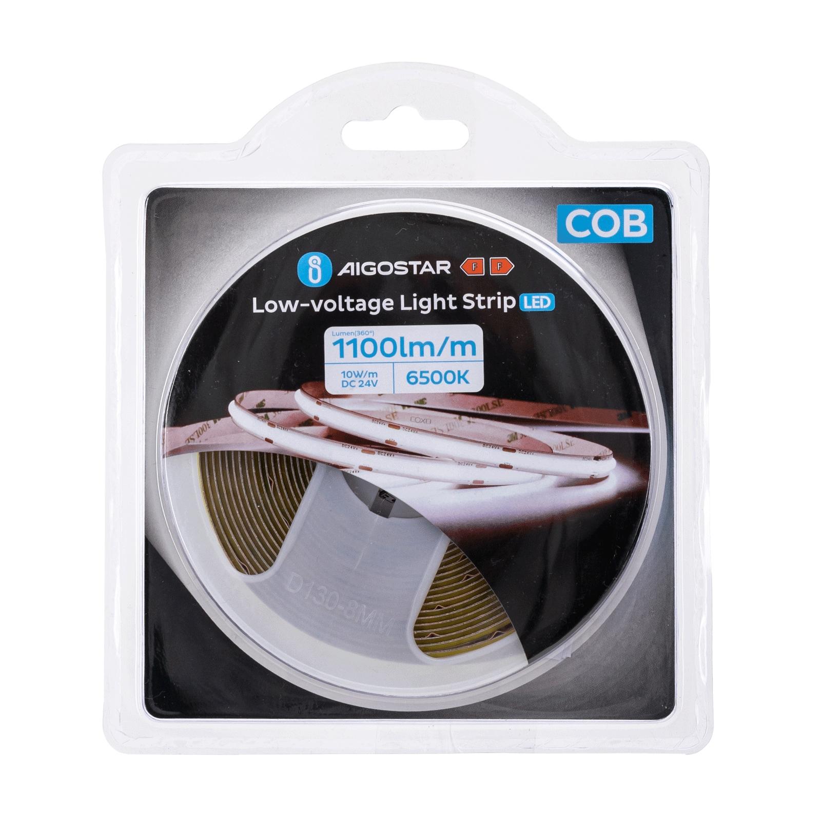 COB low voltage strip light,5m, 6500K