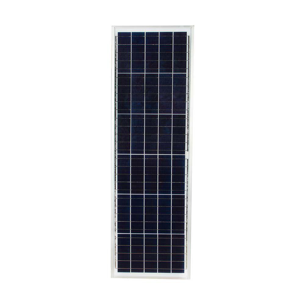 50W Lampa uliczna solarna z czujnikiem ruchu, Barwa:6400K, Obudowa: Srebrna, VTAC, SKU 6760