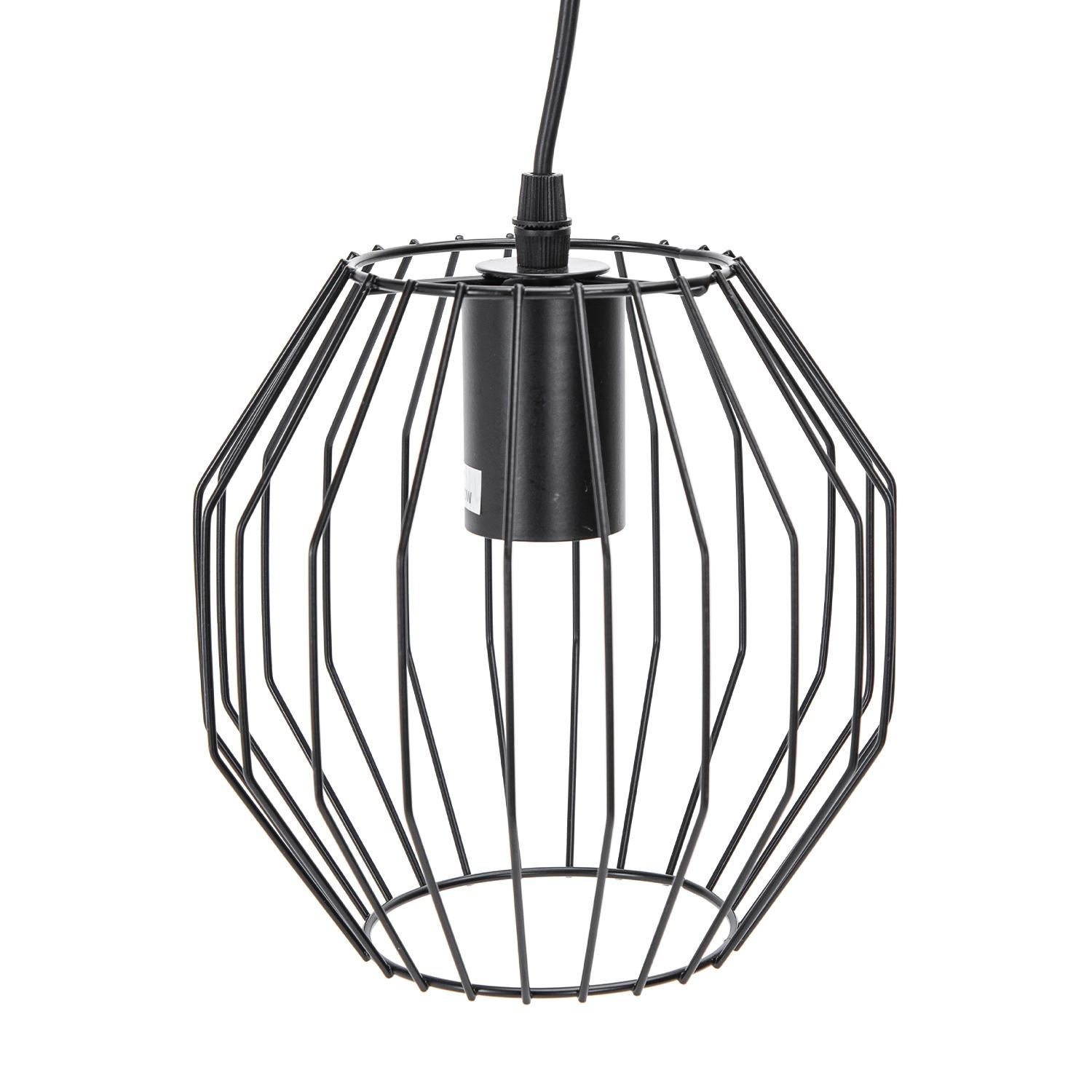 Pendant light with iron frame ( Steel )