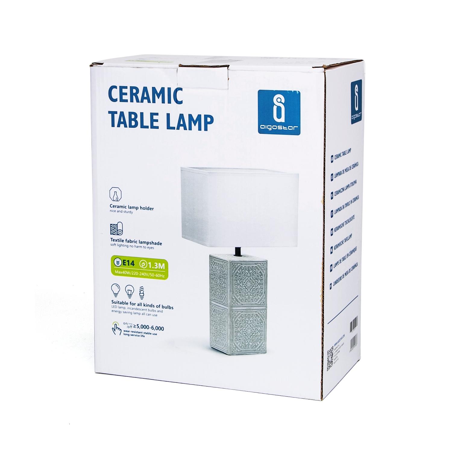 Ceramic Table Lamp (Without Light Source) E14