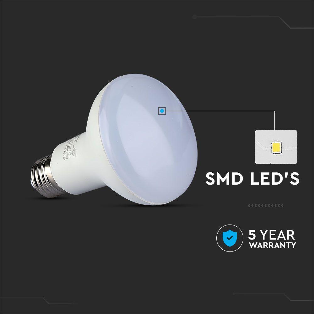 VT-280 10W R80 LED BULB-SAMSUNG CHIP 3000K E27