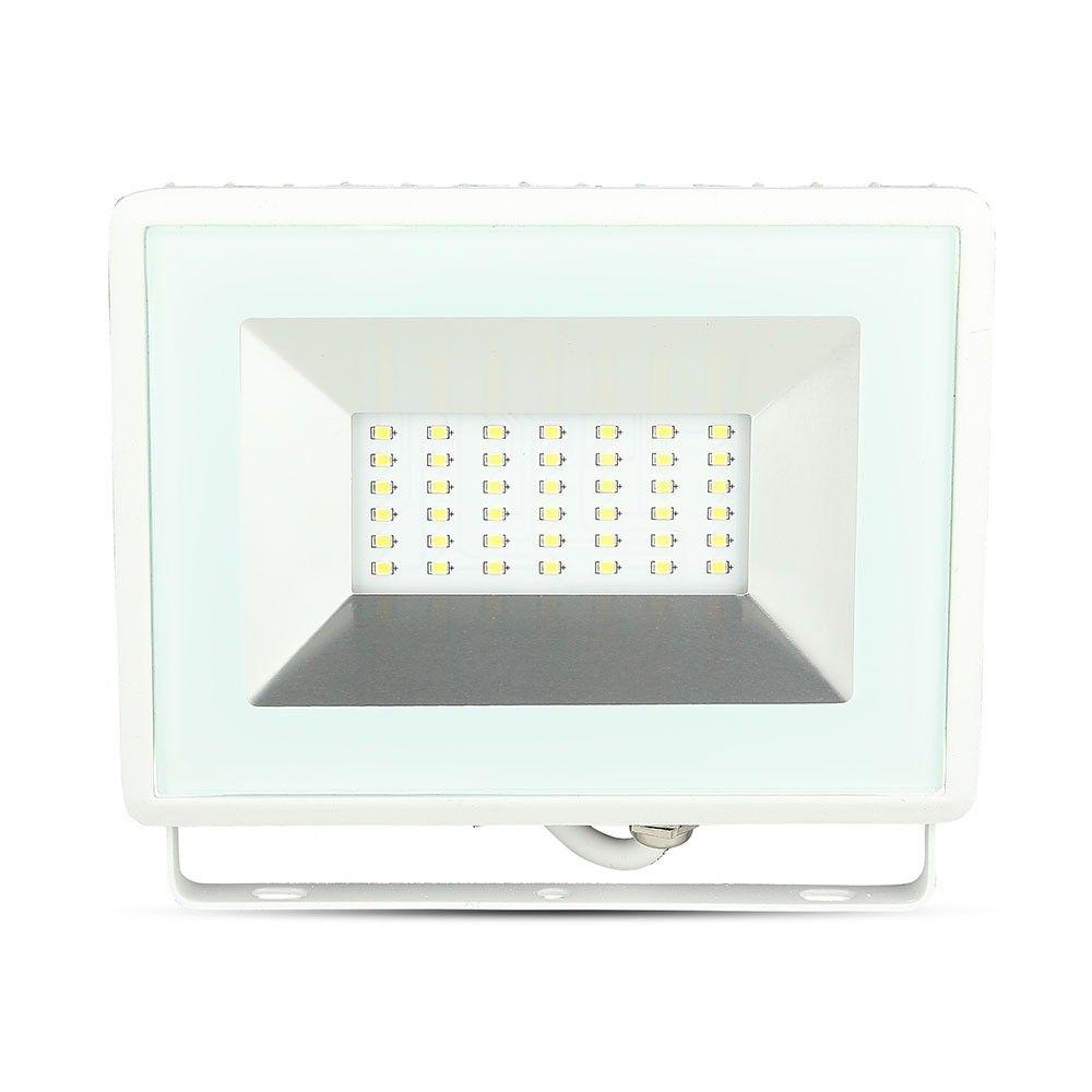 30W Naświetlacz LED SMD, Barwa:4000K, Obudowa: Biała, VTAC, SKU 5956