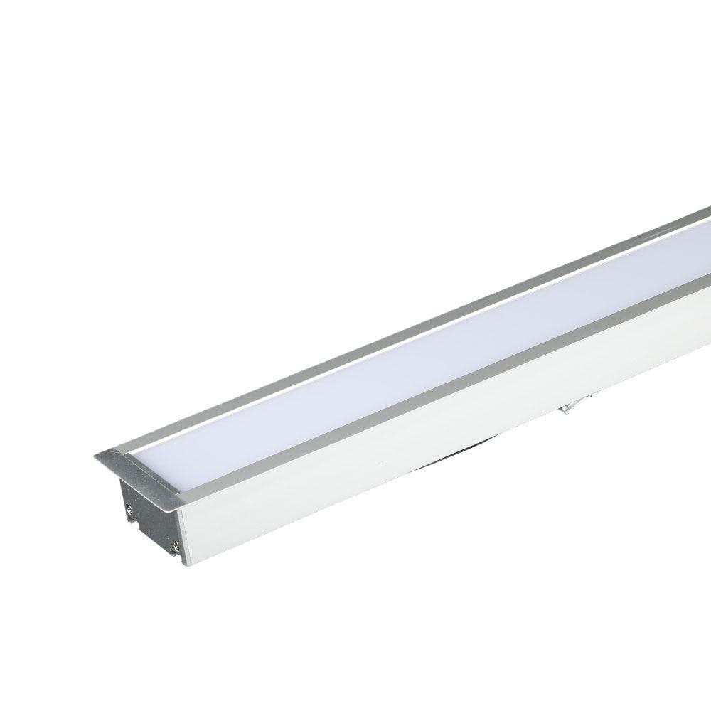 VT-7-41 40W LED LINEAR RECESSED LIGHT SAMSUNG CHIP 6400K 5YRS WTY-SILVER BODY