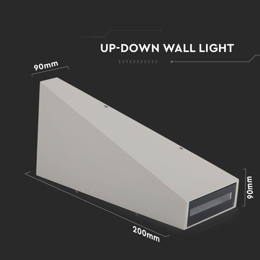 VT-826 6W LED UP-DOWN WALL LIGHT 4000K -GREY BODY