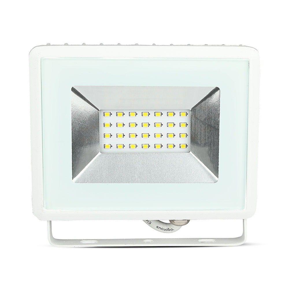 20W Naświetlacz LED SMD, Barwa:3000K, Obudowa: Biała, VTAC, SKU 5949