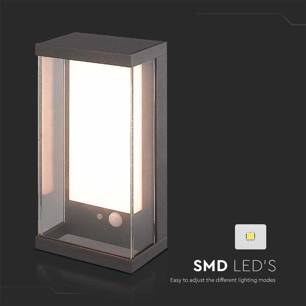 VT-1193 1W SMD GARDEN WALL LIGHT 3000K DARK GREY BODY IP65