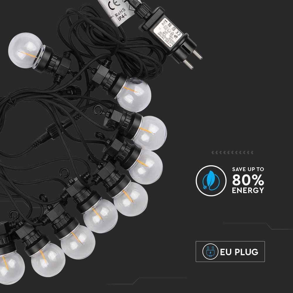 0.4W Girlanda LED, Długość: 5mb, Barwa:3000K, VTAC, SKU 212728