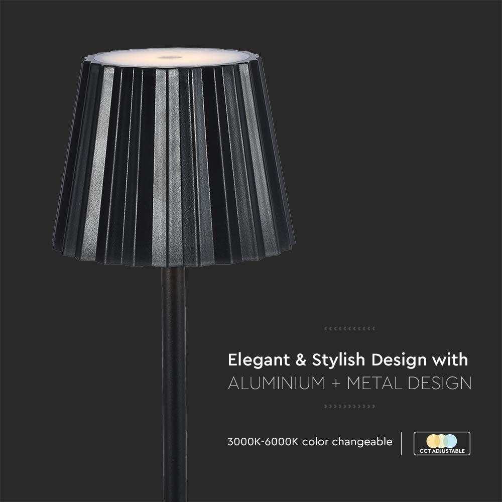 VT-1028 4W LED TABLE LAMP 3IN1 BLACK