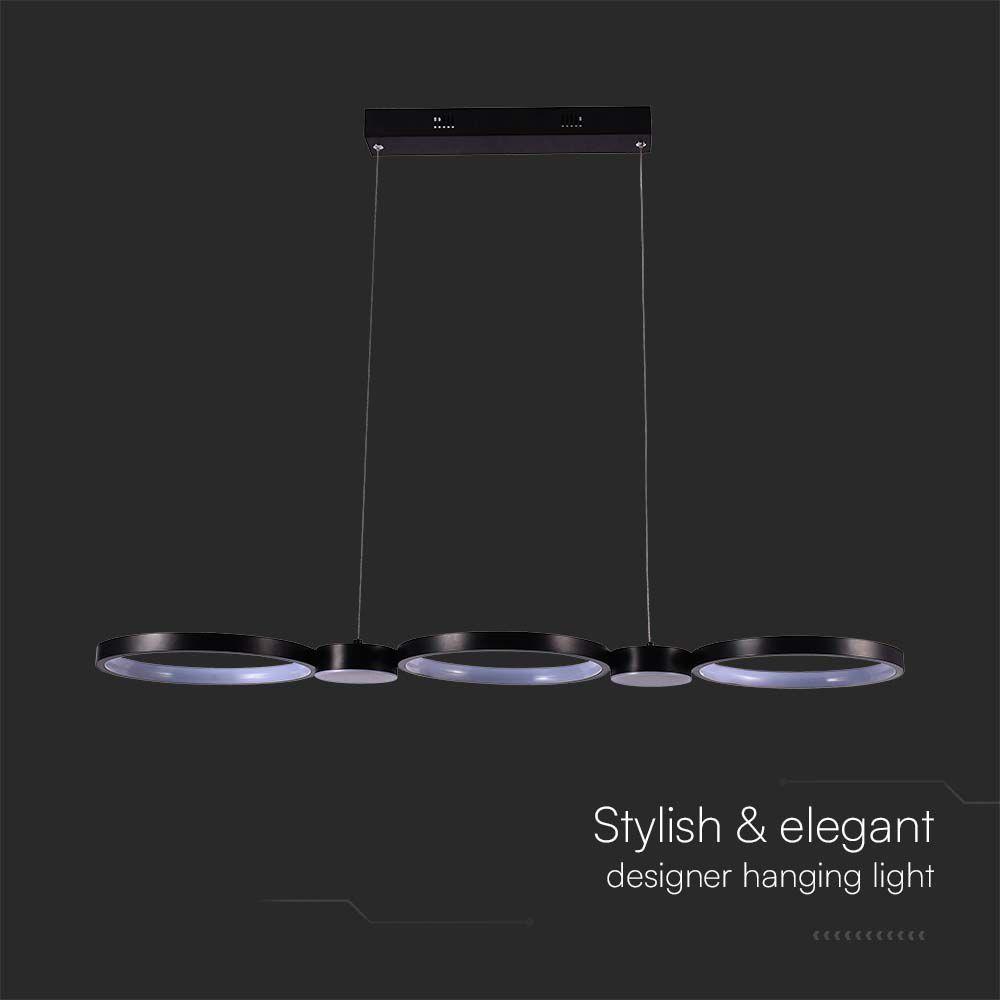 VT-7820 38W LED HANGING LAMP (95x100CM) 4000K BLACK BODY