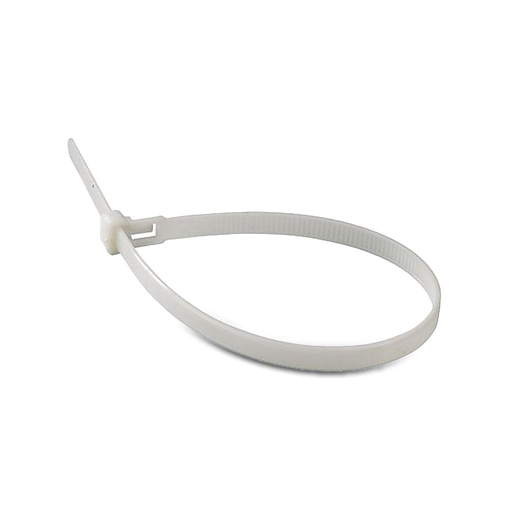 CABLE TIE 3.5*150mm WHITE (FLAMABILITY MATERIAL RATING - UL94-V2) 100PCS/PACK