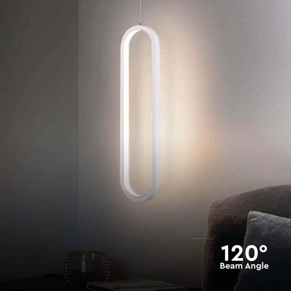 VT-7829 13W LED HANGING LAMP (40CM) 3000K WHITE BODY