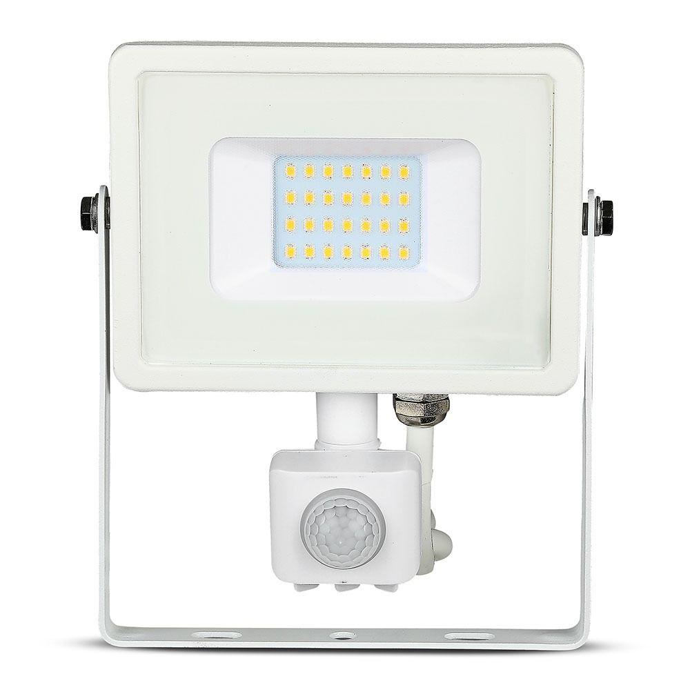 VT-20-S 20W SMD PIR SENSOR FLOODLIGHT SAMSUNG CHIP 6400K WHITE BODY