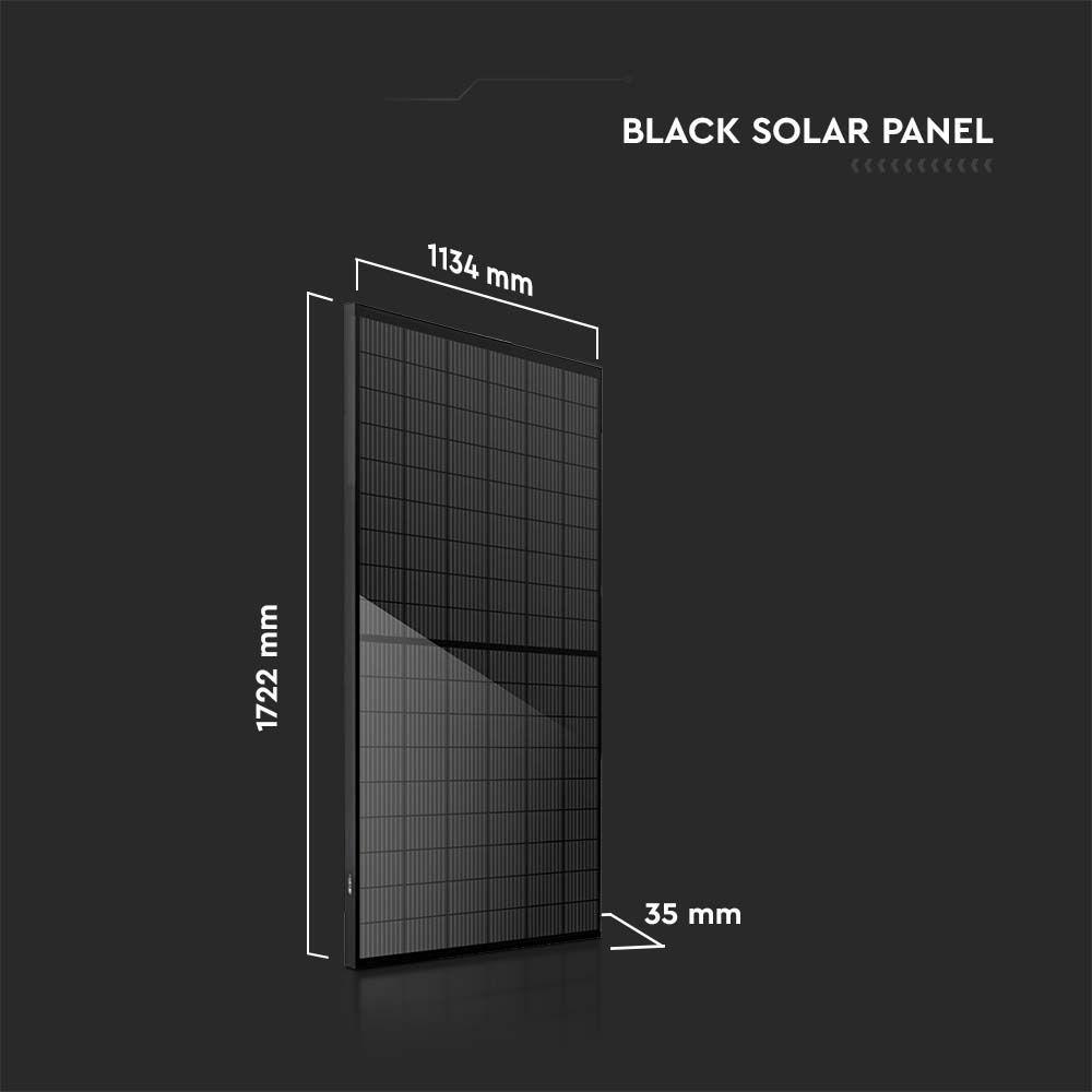 410WX12 4.92KW/SET W/1M CABLE HALF MONO SOLAR PANEL 27V 1722x1134x35MM WH-SHEET/BLACK FRAME KIT