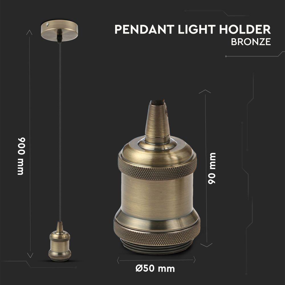 VT-7555 METAL PENDANT LIGHT-E27 HOLDER-BRONZE