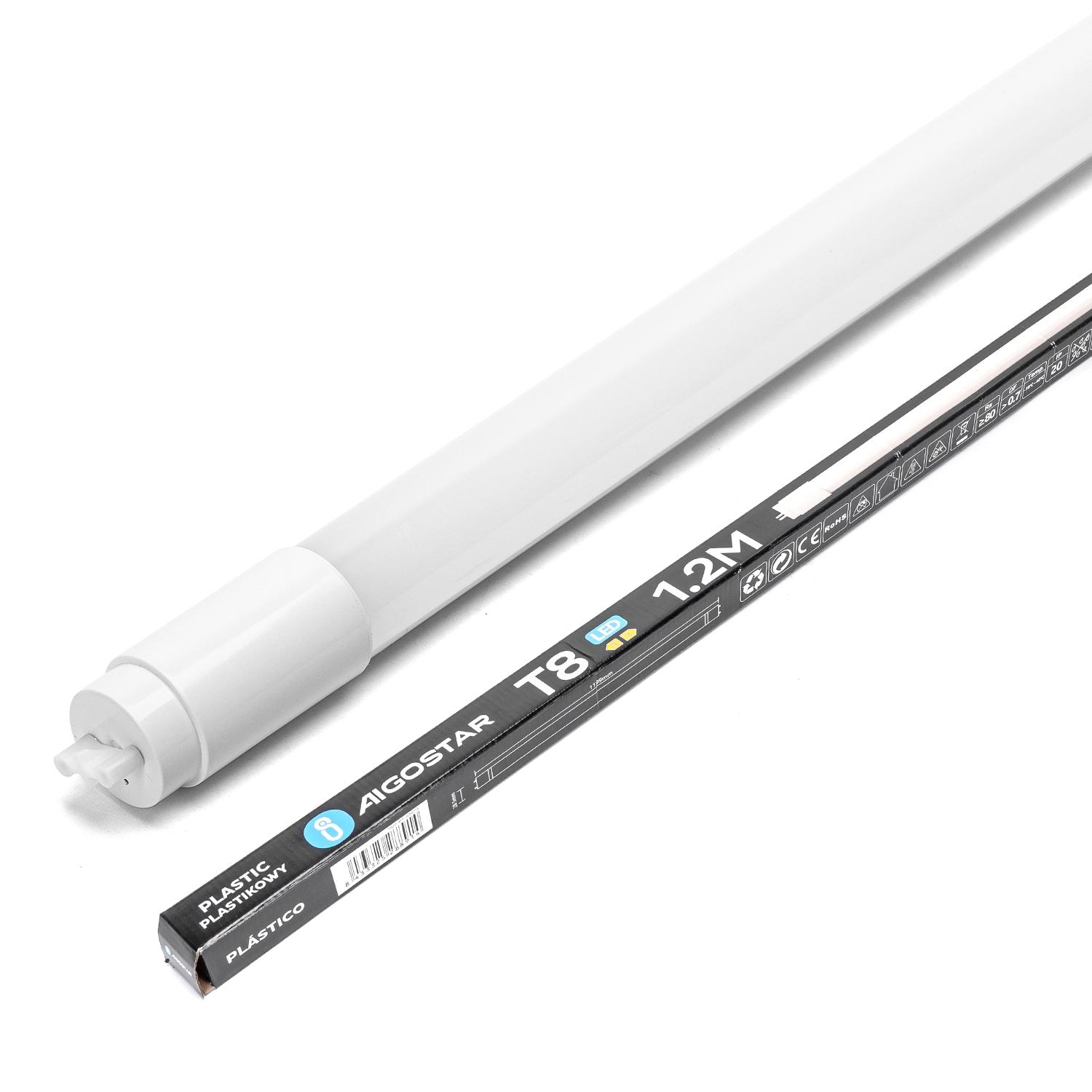 LED Plastic T8 Light Tube 1.2m 18W