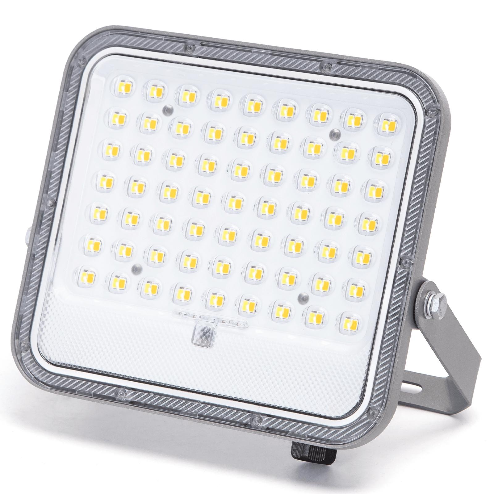 LED FLOOD LIGHT WITH SOLAR PANEL /09 Series/ 2M LINE/100W /CCT