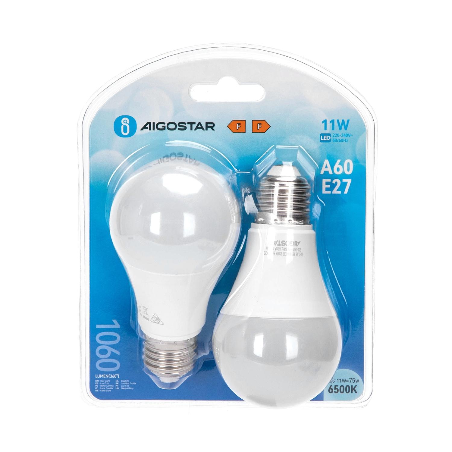 LED E27 11W A60 2pcs ( general bulb )