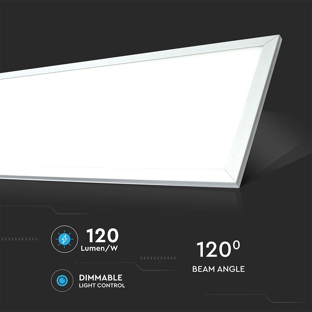 29W Panel LED 1200x300mm, Barwa:6400K, HIGH LUMEN, Opakowanie: 6szt., VTAC, SKU 6258