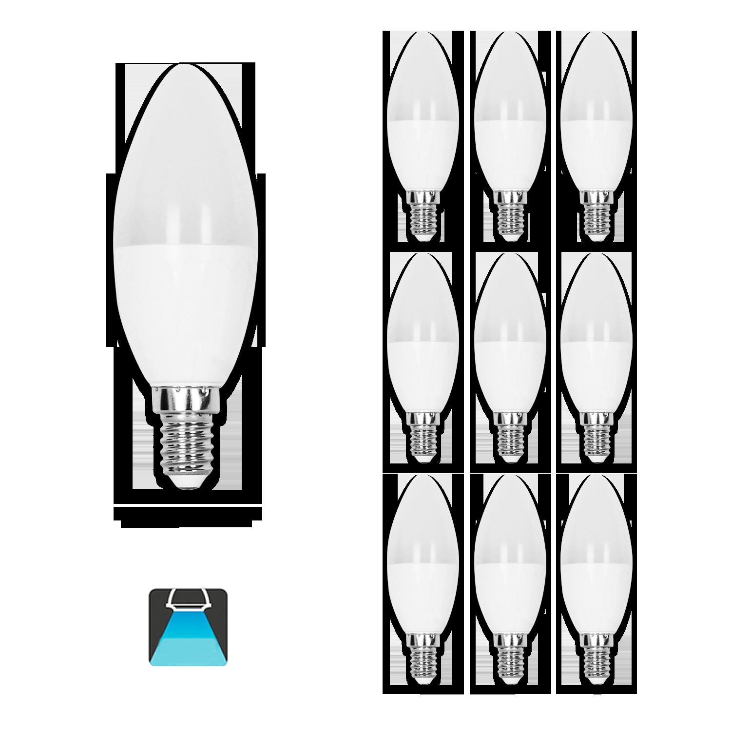 LED E14 C37 7W Barwa Zimna