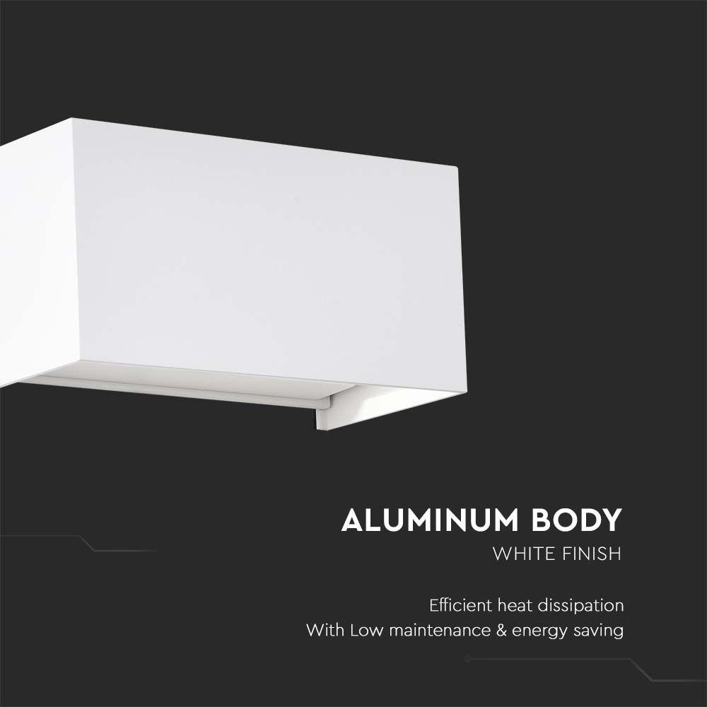 VT-8125 24W LED WALL LIGHT 4000K WHITE BODY