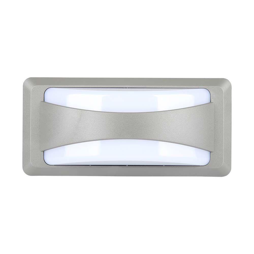 12W Lampa ścienna LED, Barwa:6400K, Obudowa: Szara, VTAC, SKU 218247