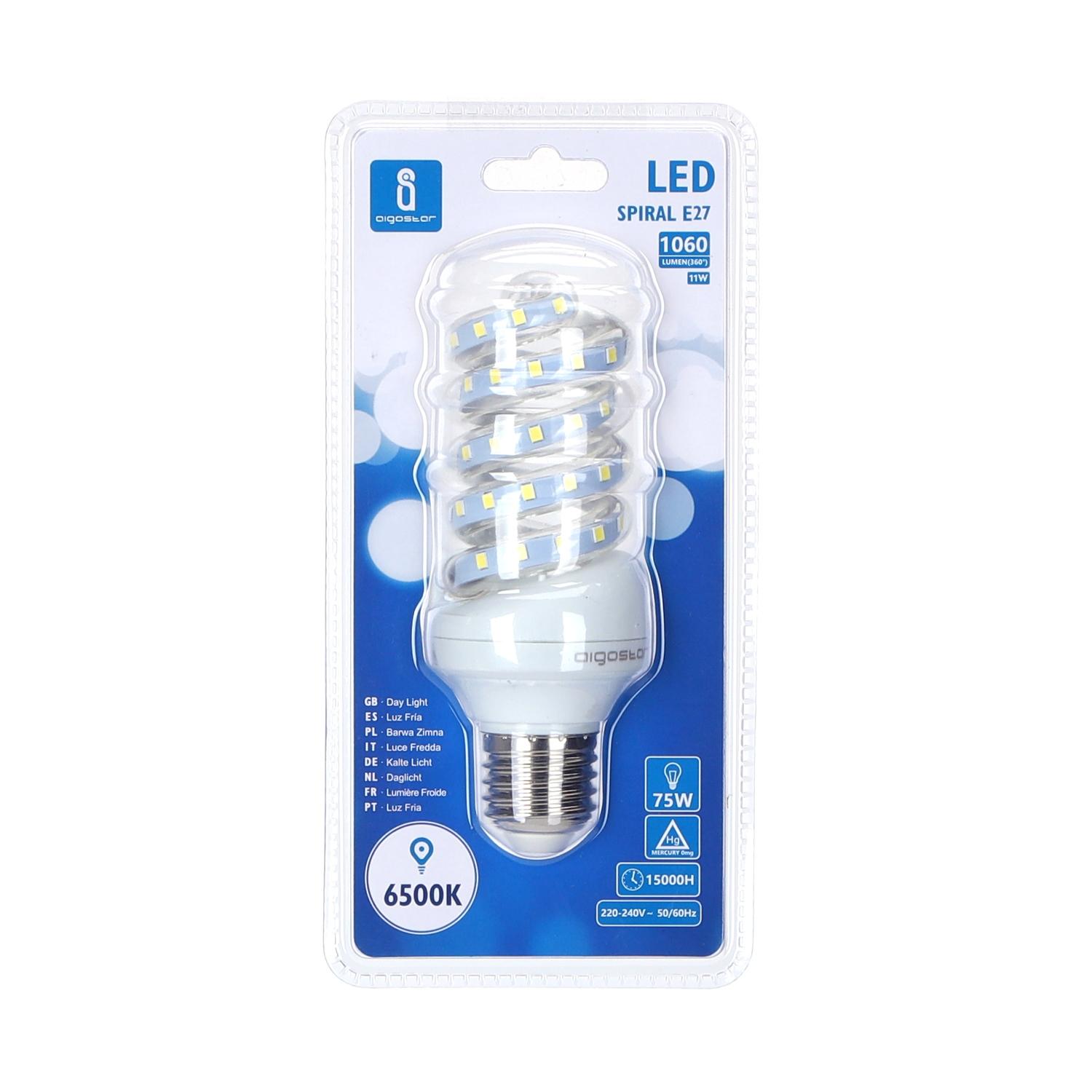 LED E27 11W Spiral tube