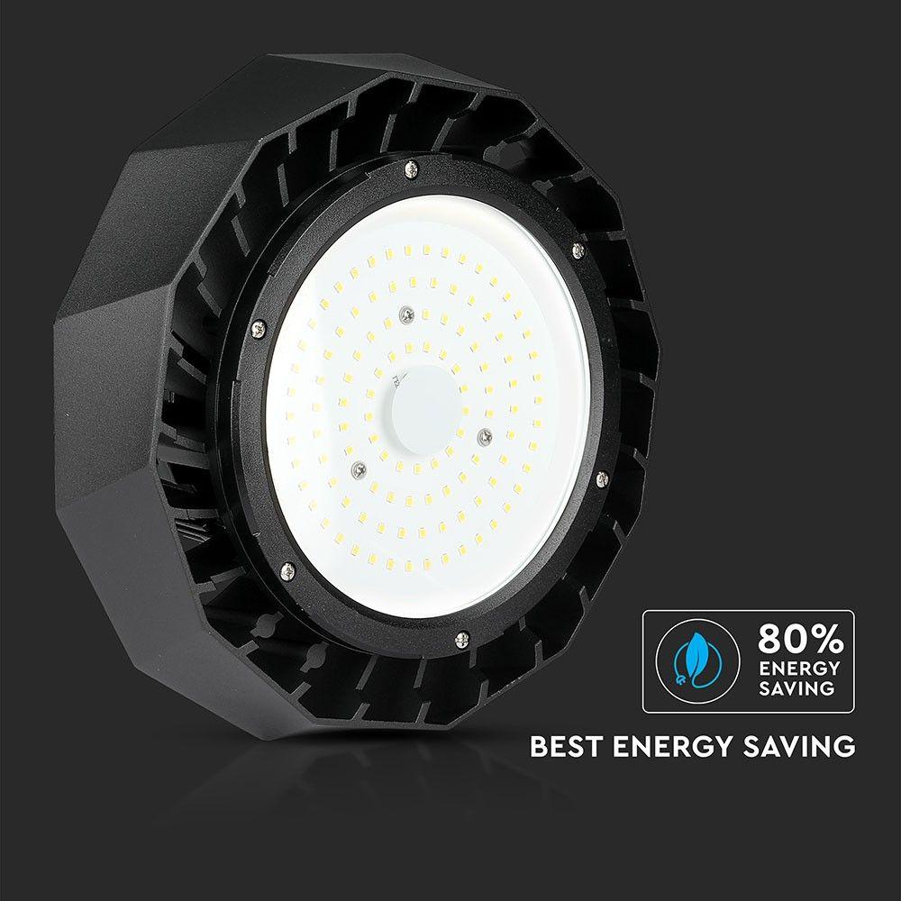 100W HIGHBAY ( Zasilacz SAMSUNG ), Barwa:4000K, Obudowa: Czarna, Wydajność: 120lm/w, VTAC, SKU 577