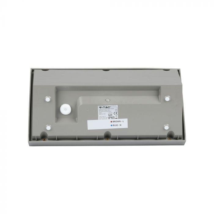 20W Lampa ścienna LED, Barwa:6400K, Obudowa: Szara, VTAC, SKU 8238