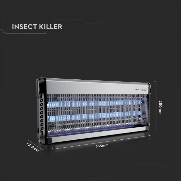 VT-3240 2*20W ELECTRONIC INSECT KILLER (EU PLUG) COVERAGE-150m2