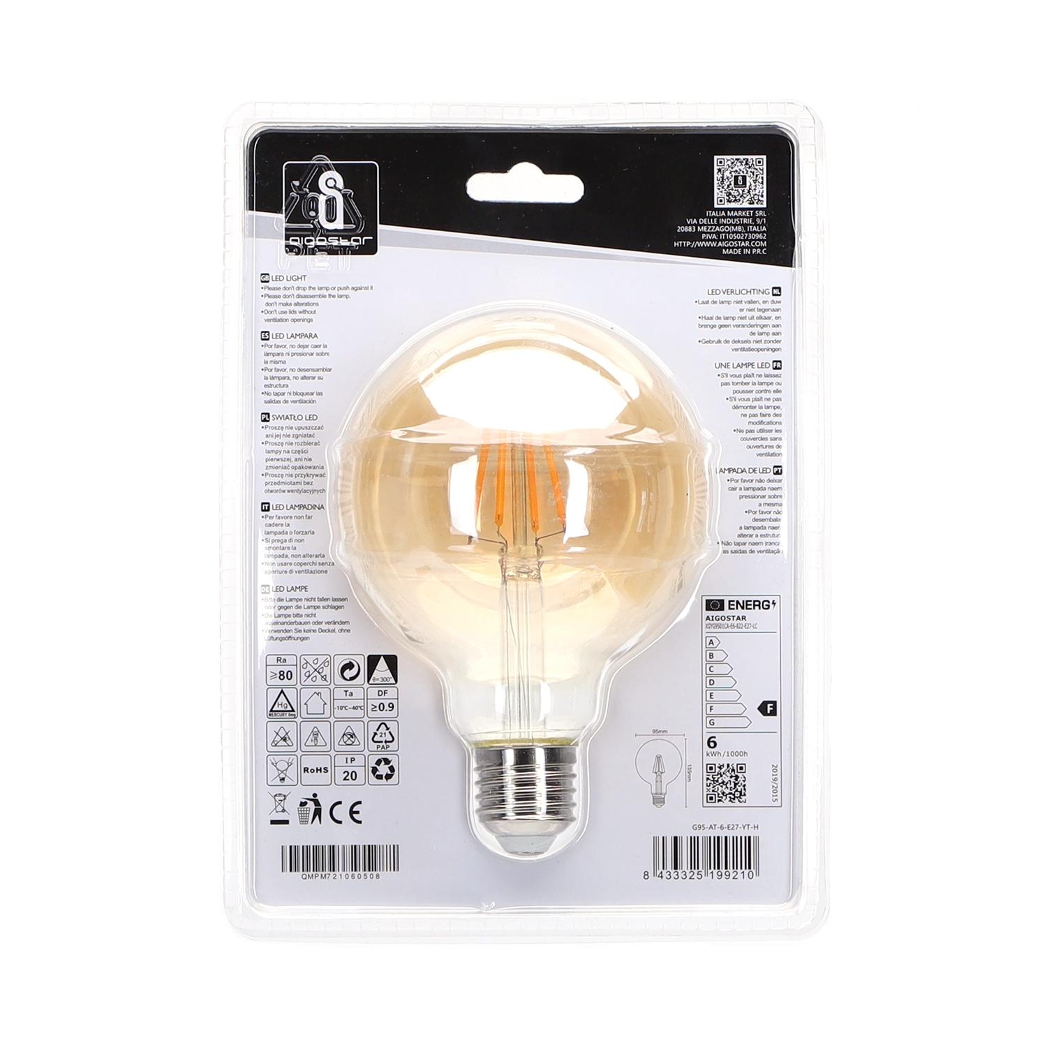 LED filament lamp G95