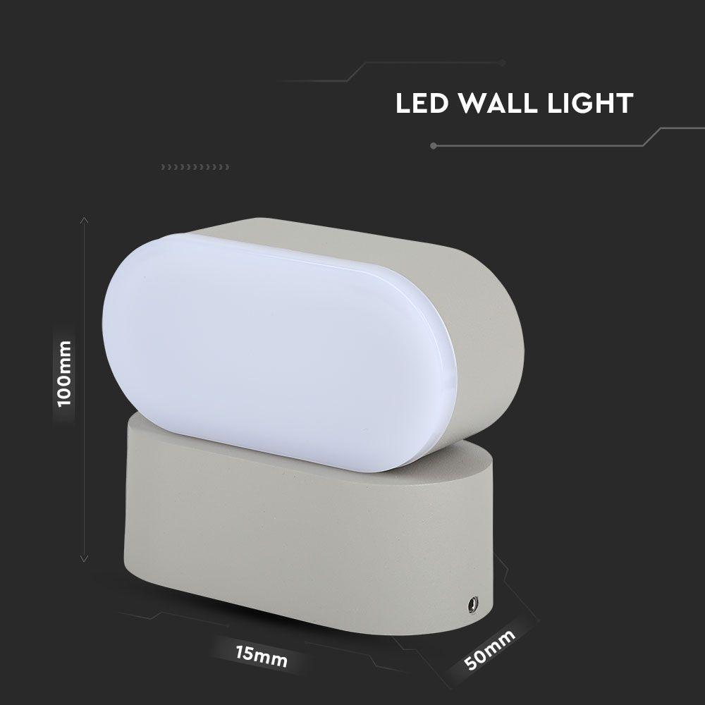 VT-816 5W LED WALL LIGHT 4000K GREY BODY