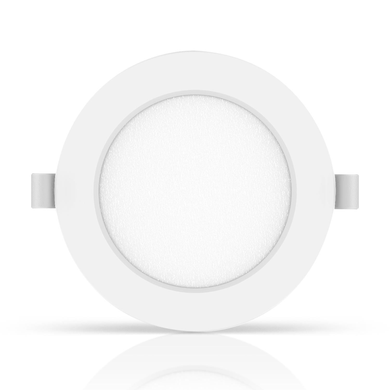 E6 LED  Flush-mounted Round Downlight 6W Yellow Light