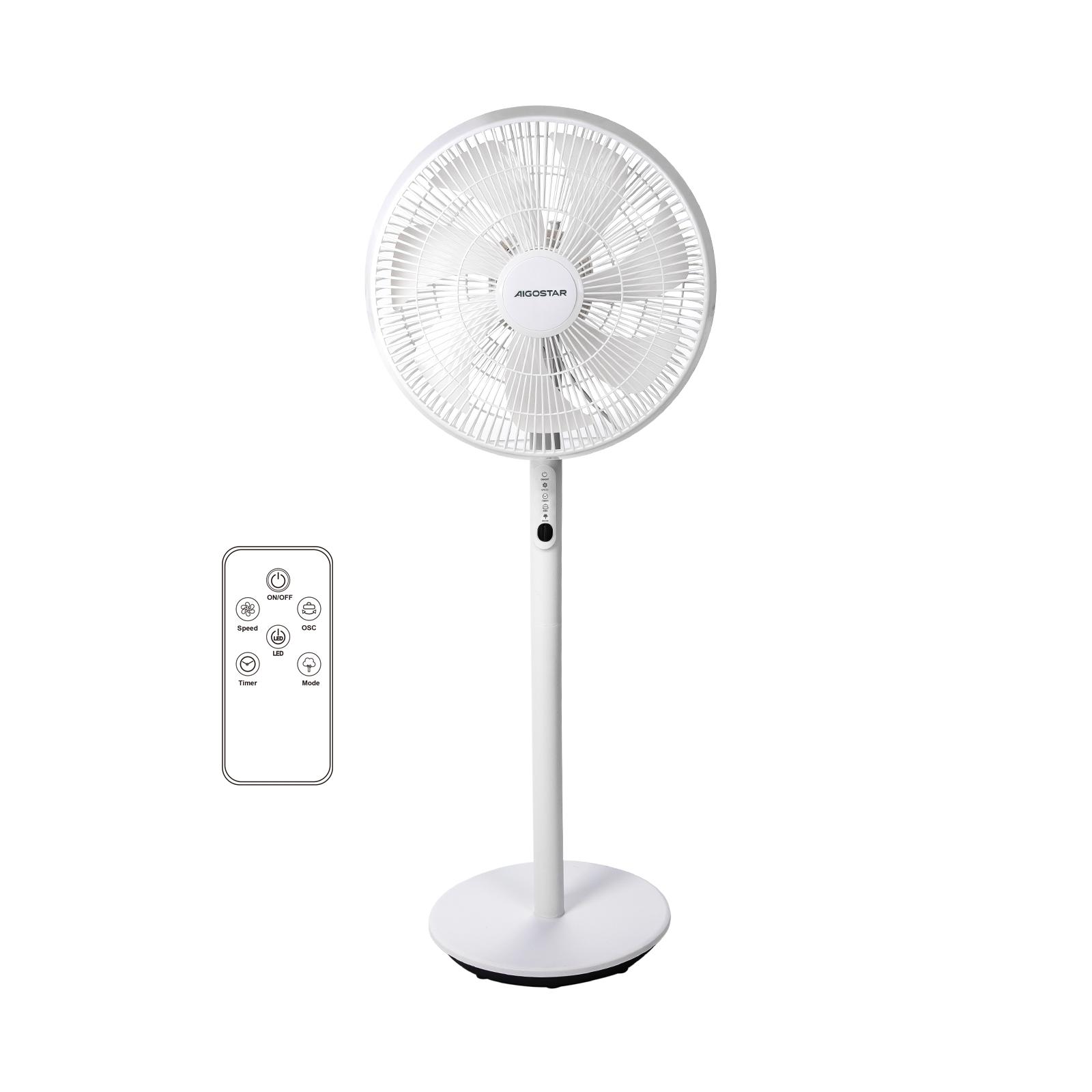 7-blade stand fan with remote control