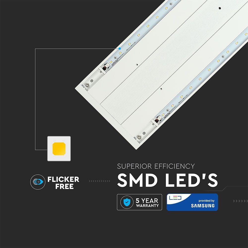 VT-7-62 60W LED LINEAR HANGING LIGHT(LINKABLE) SAMSUNG CHIP 4000K WHITE