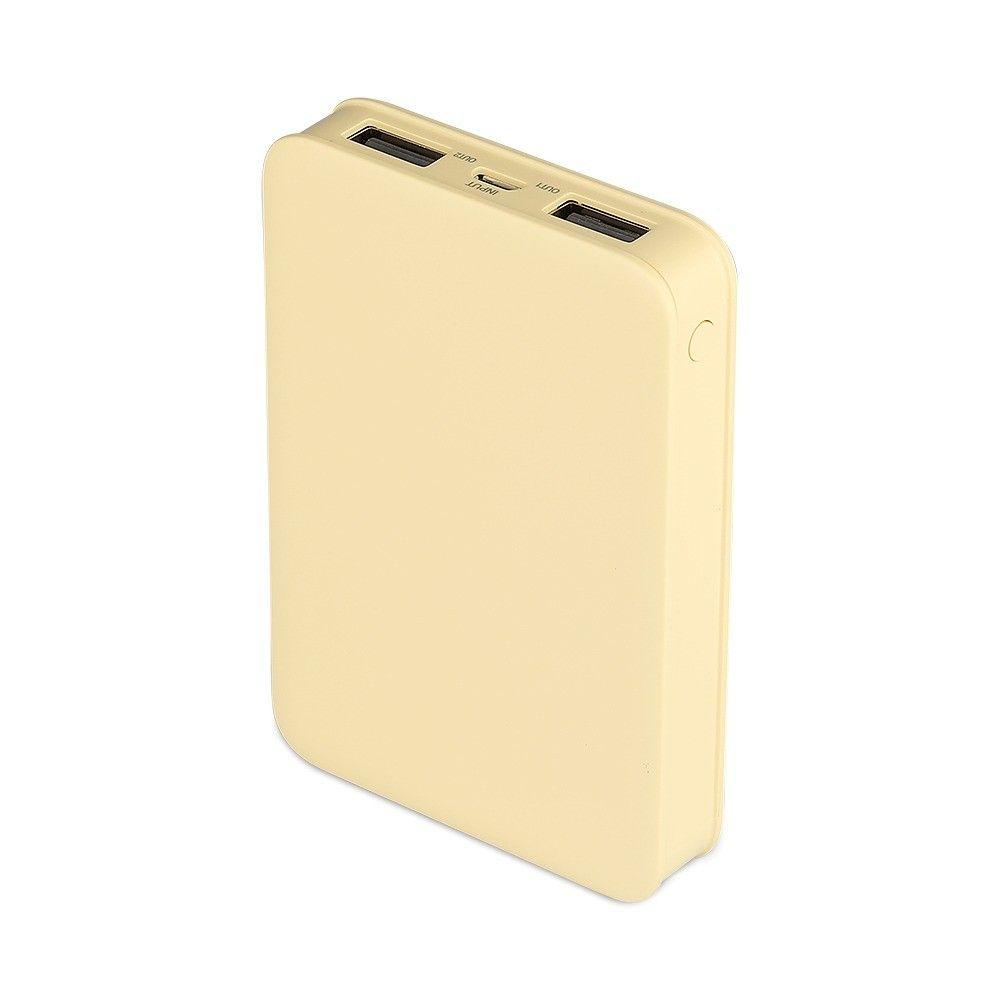 Power Bank, 5000mAh/18.5wh, 5V, Żółty, VTAC, SKU 8196