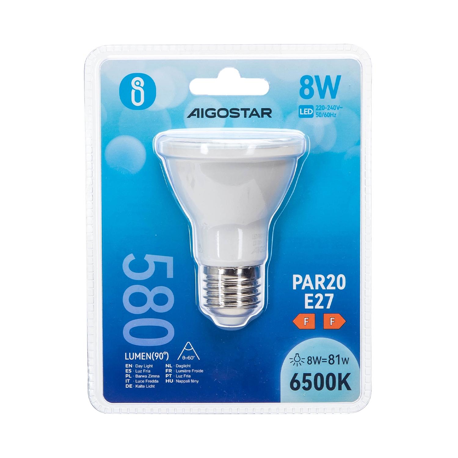 LED PAR20 E27 8W