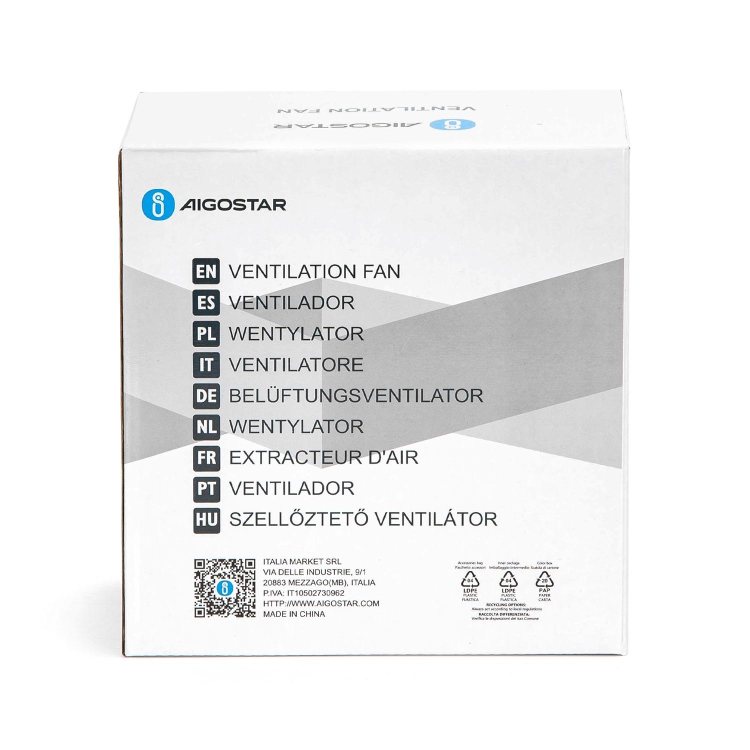 Ventilation fan 14W 5 inch White