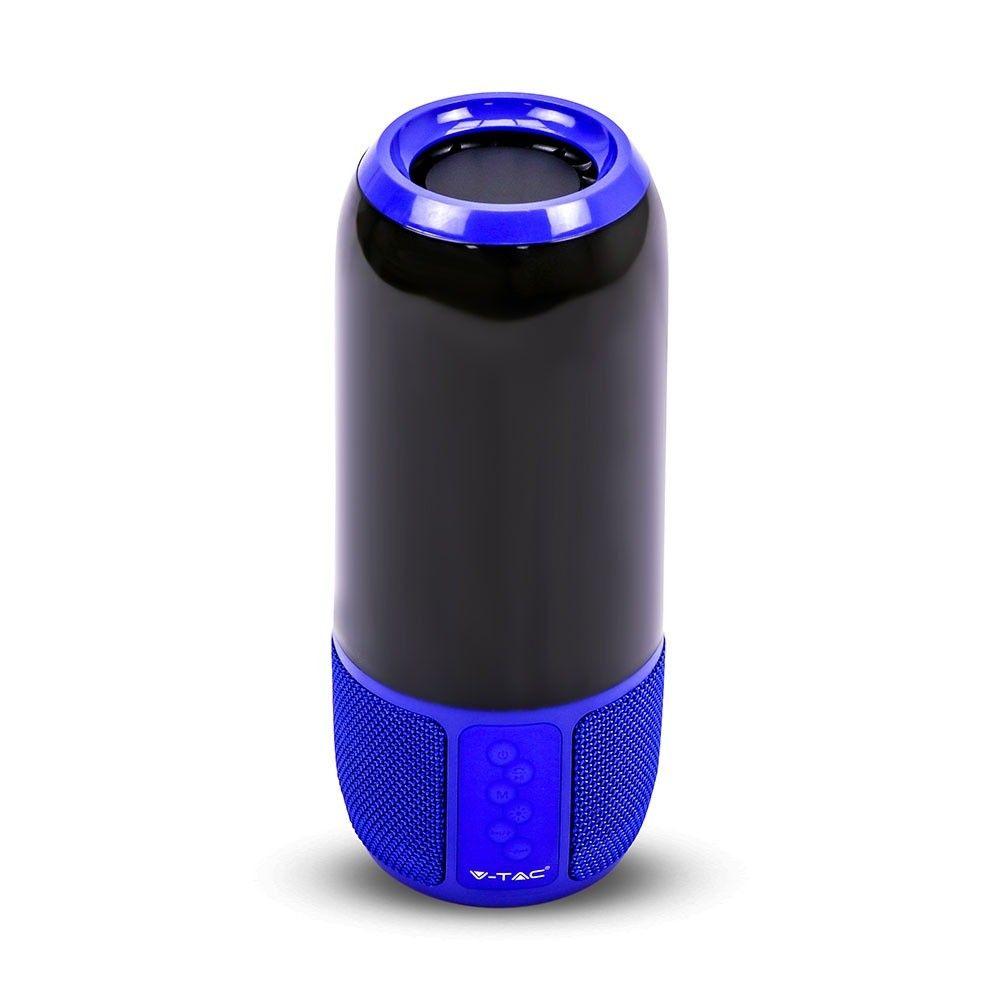 VT-6211 2*3W LED LIGHT BLUETOOTH SPEAKER WITH USB & TF CARD SLOT-BLUE