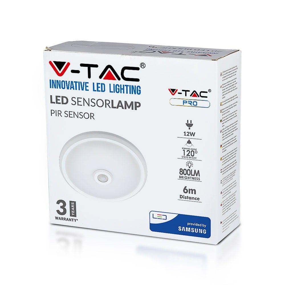 VT-13 12W LED DOME LIGHT WITH SENSOR AND SAMSUNG CHIP 6400K